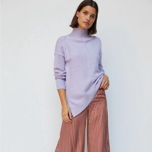 Maeve Crystal Tunic Sweater in Lilac, Sz M